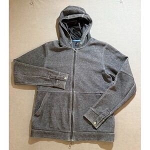 Jordan Jumpman Sweatshirt Adult Small Gray Zip Pocket Long Sleeves Hoodie.